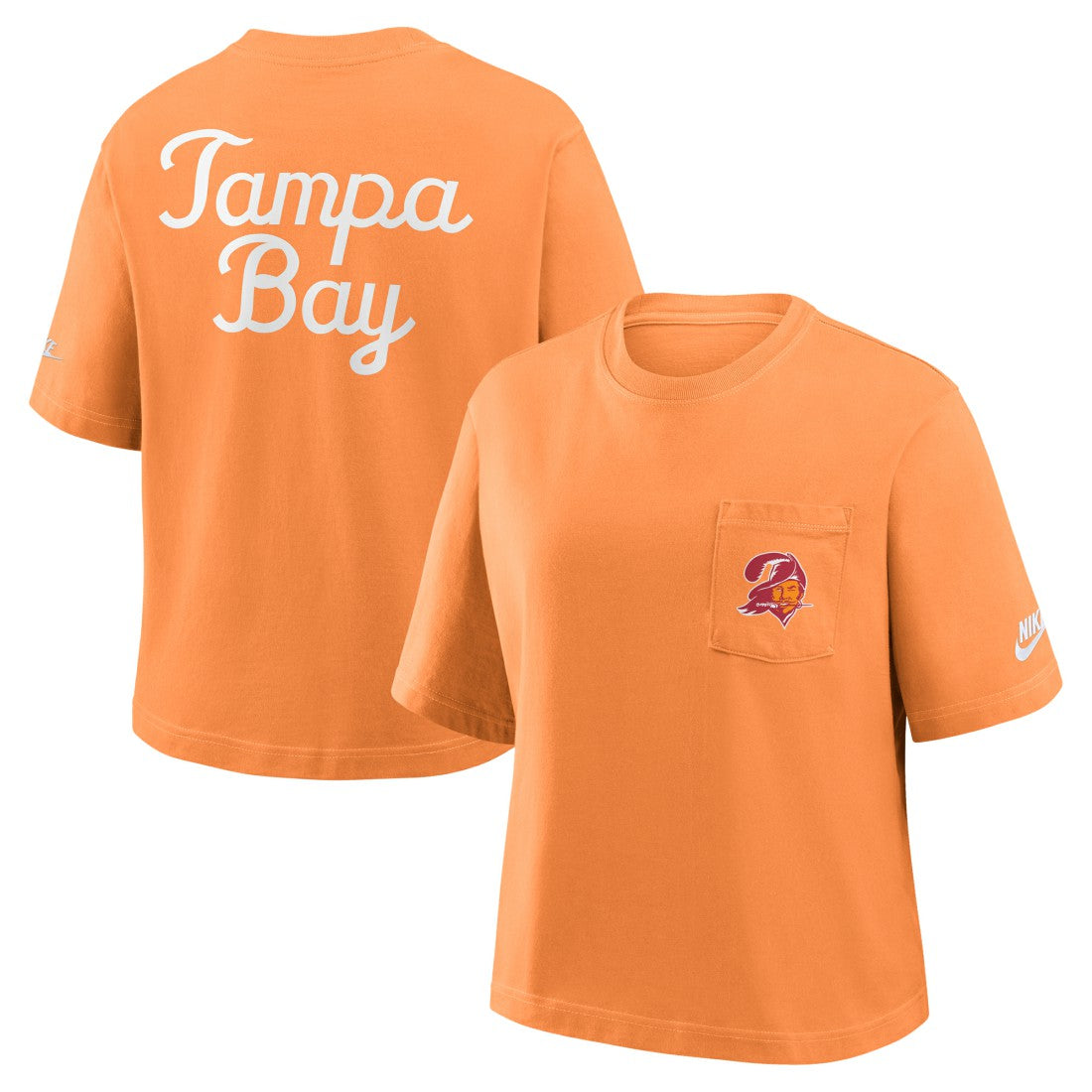 Tampa Bay Buccaneers Women's Rewind Pocket Boxy T-Shirt | NFL Near me