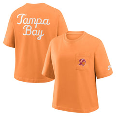 Tampa Bay Buccaneers Women's Rewind Pocket Boxy T-Shirt | NFL Near me