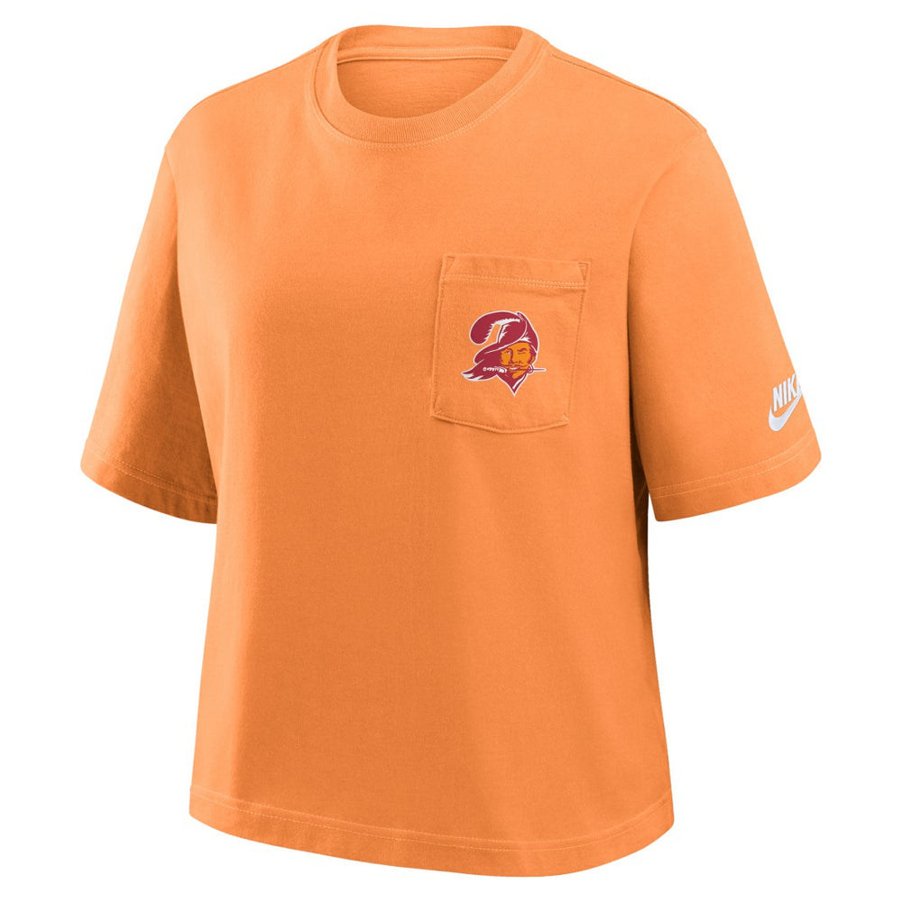 Tampa Bay Buccaneers Women's Rewind Pocket Boxy T-Shirt | NFL Near me