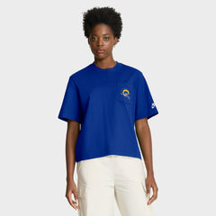 Los Angeles Rams Women's Rewind Pocket Boxy T-Shirt | NFL Online