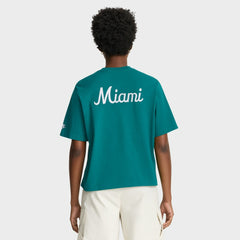Miami Dolphins Women's Rewind Pocket Boxy T-Shirt | NFL Sale