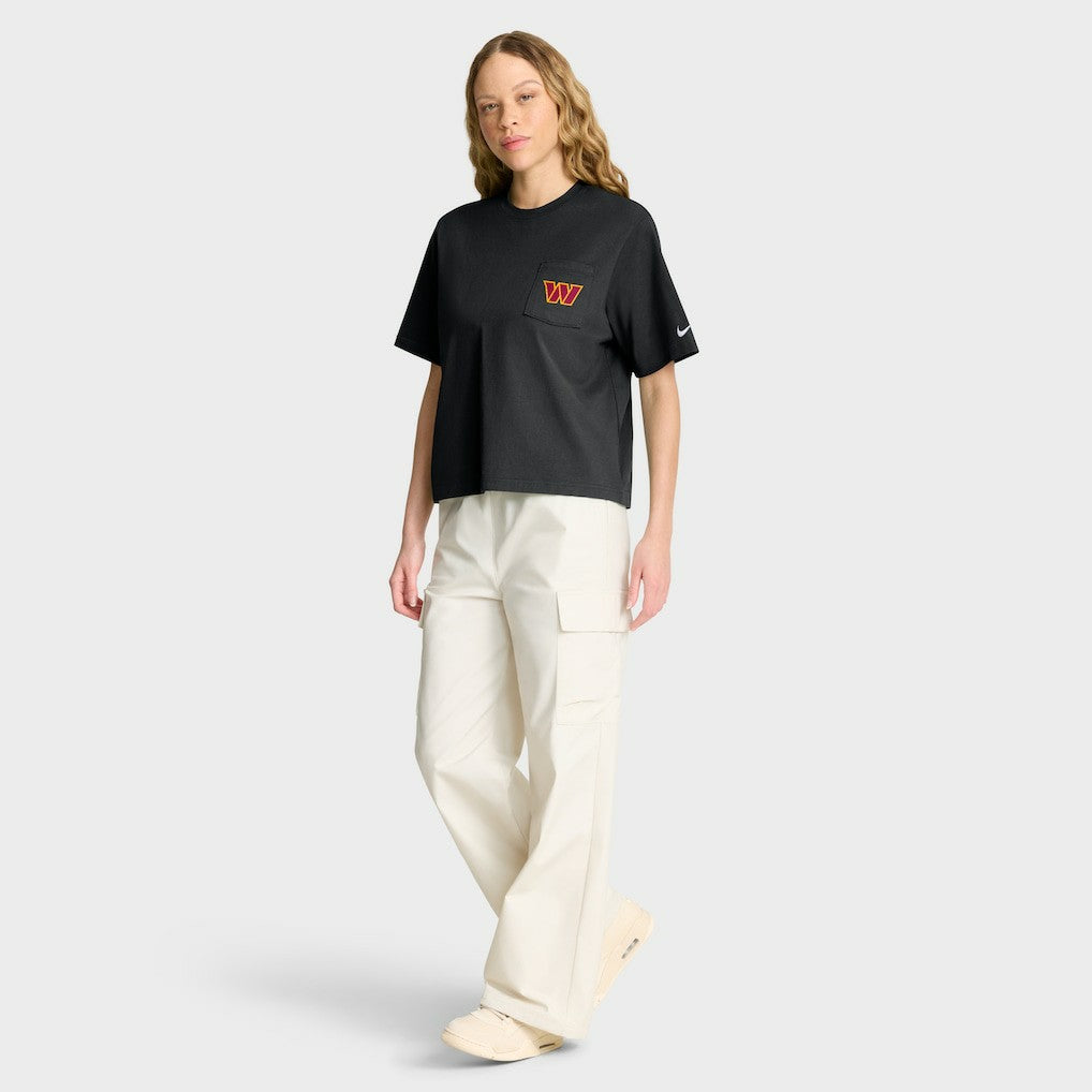 Washington Commanders Women's Rewind Pocket Boxy T-Shirt | NFL Outlet