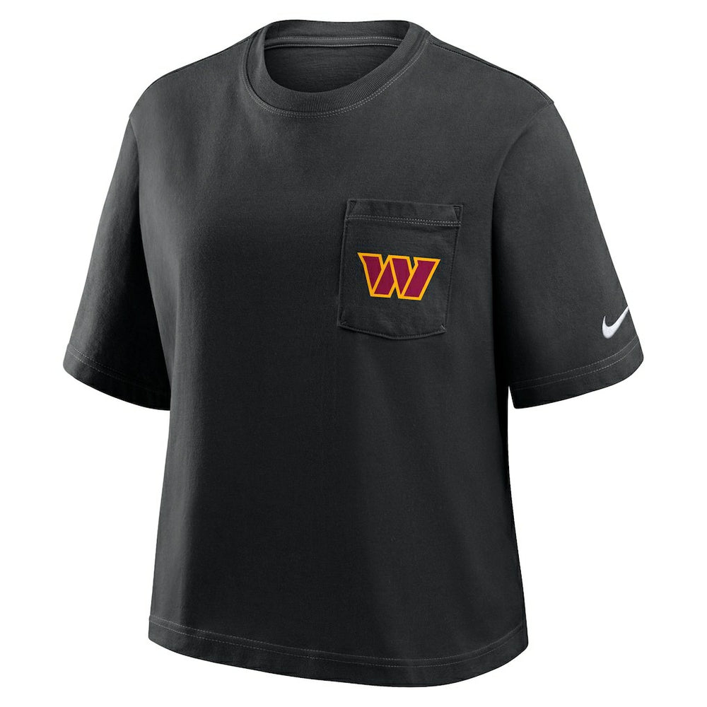 Washington Commanders Women's Rewind Pocket Boxy T-Shirt | NFL Outlet