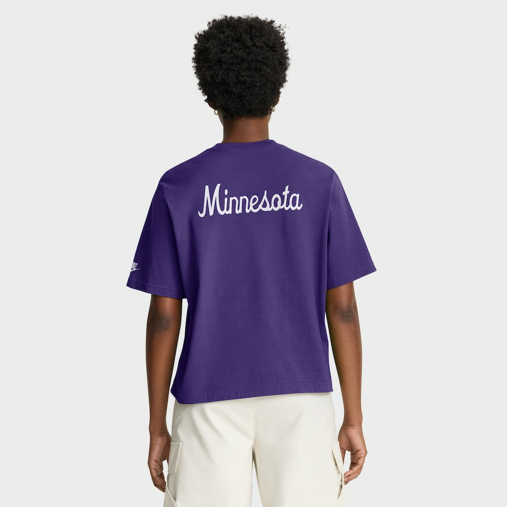 Minnesota Vikings Women's Rewind Pocket Boxy T-Shirt | NFL On sale