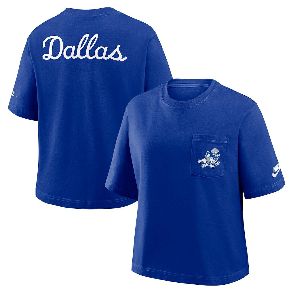 Dallas Cowboys Women's Rewind Pocket Boxy T-Shirt | NFL Near me