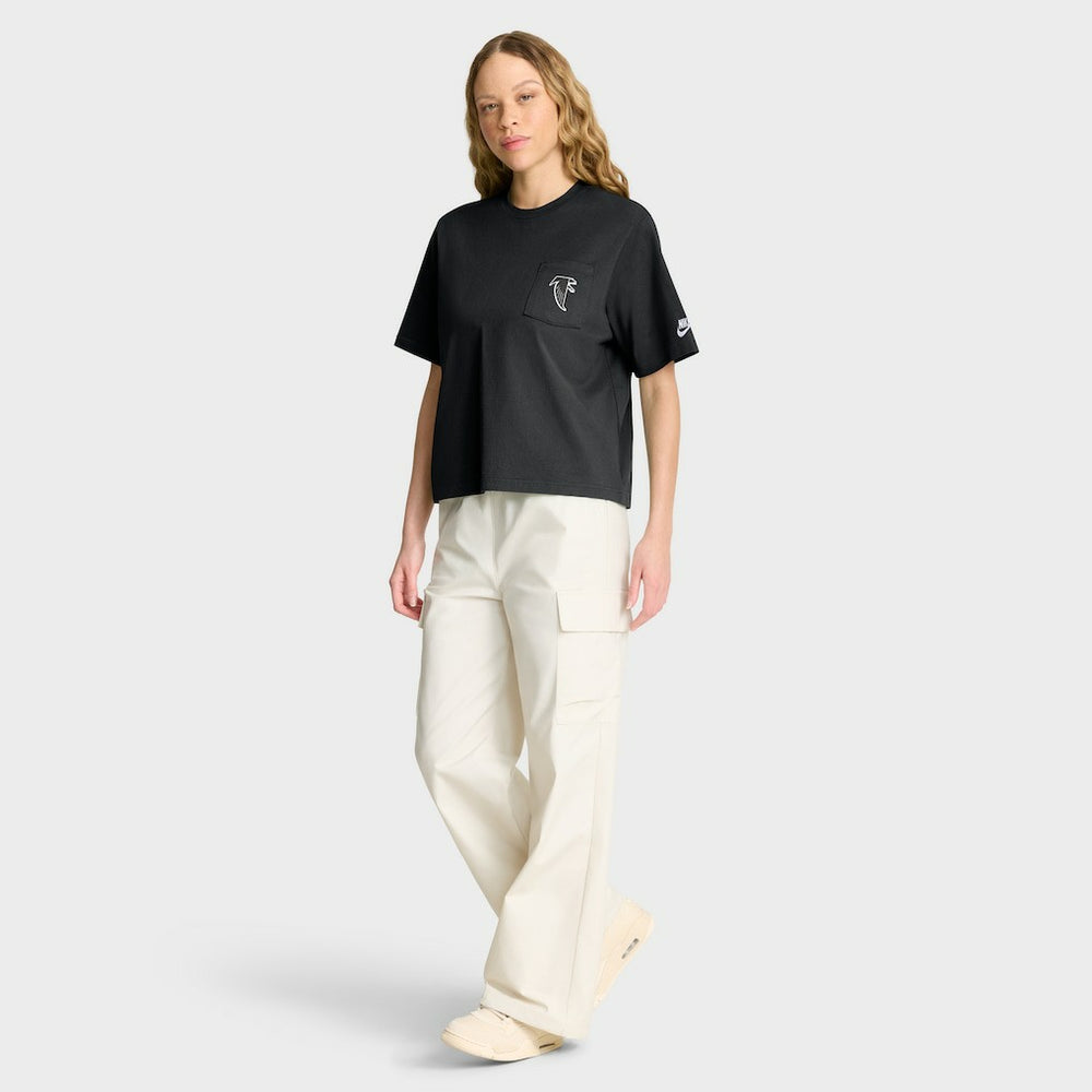 Atlanta Falcons Women's Rewind Pocket Boxy T-Shirt | NFL Online