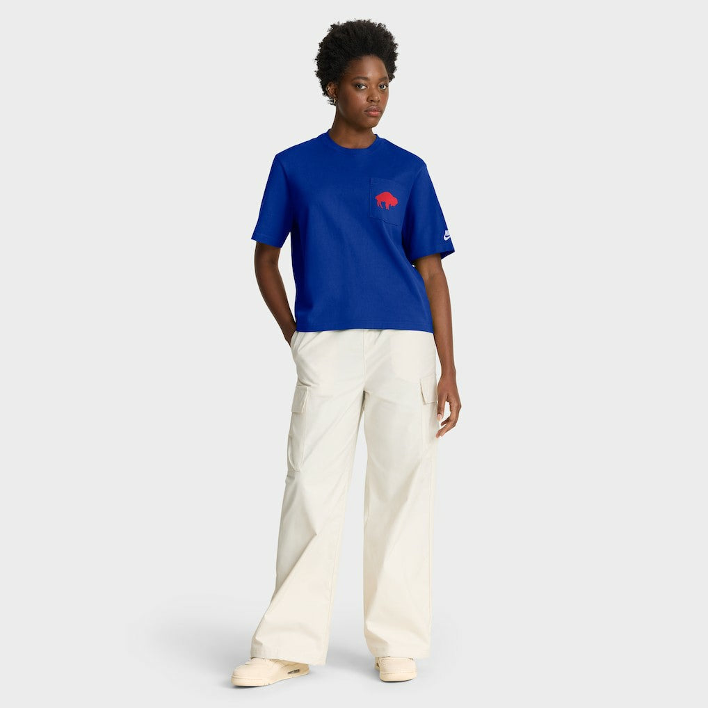Buffalo Bills Women's Rewind Pocket Boxy T-Shirt | NFL Hot