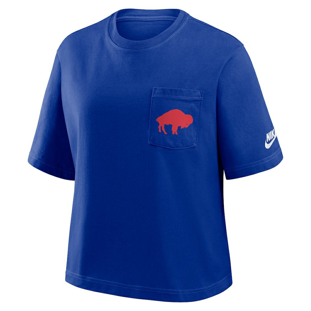 Buffalo Bills Women's Rewind Pocket Boxy T-Shirt | NFL Hot