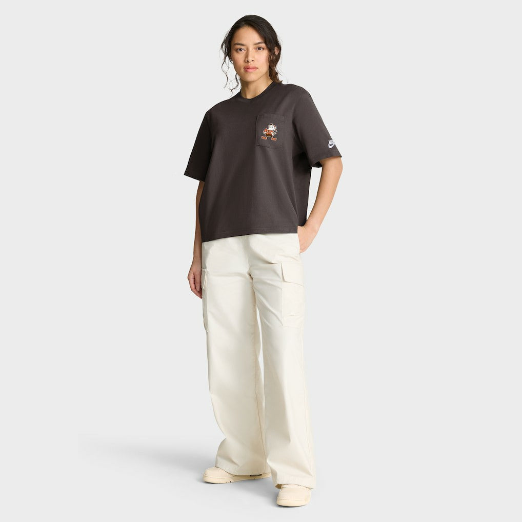 Cleveland Browns Women's Rewind Pocket Boxy T-Shirt | NFL US