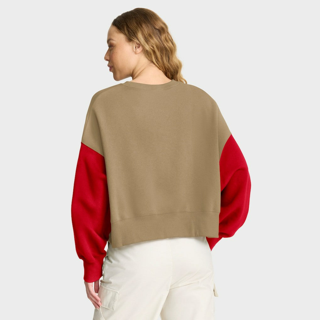 San Francisco 49ers Women's Oversized Rewind Pullover Sweatshirt | NFL US