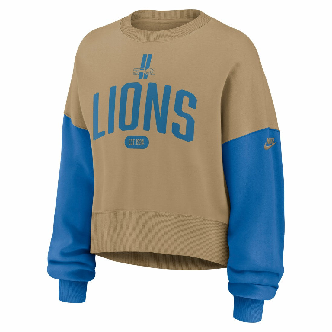 Detroit Lions Women's Oversized Rewind Pullover Sweatshirt | NFL Online