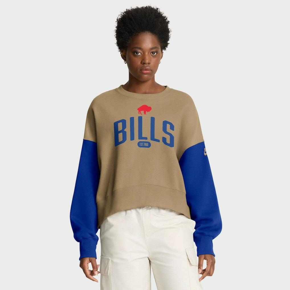 Buffalo Bills Women's Oversized Rewind Pullover Sweatshirt | NFL Online