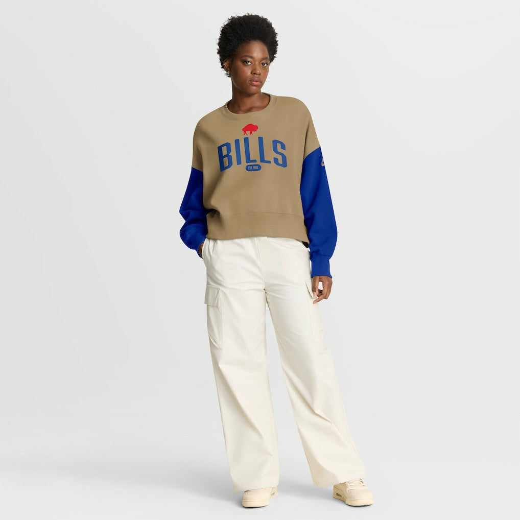 Buffalo Bills Women's Oversized Rewind Pullover Sweatshirt | NFL Online