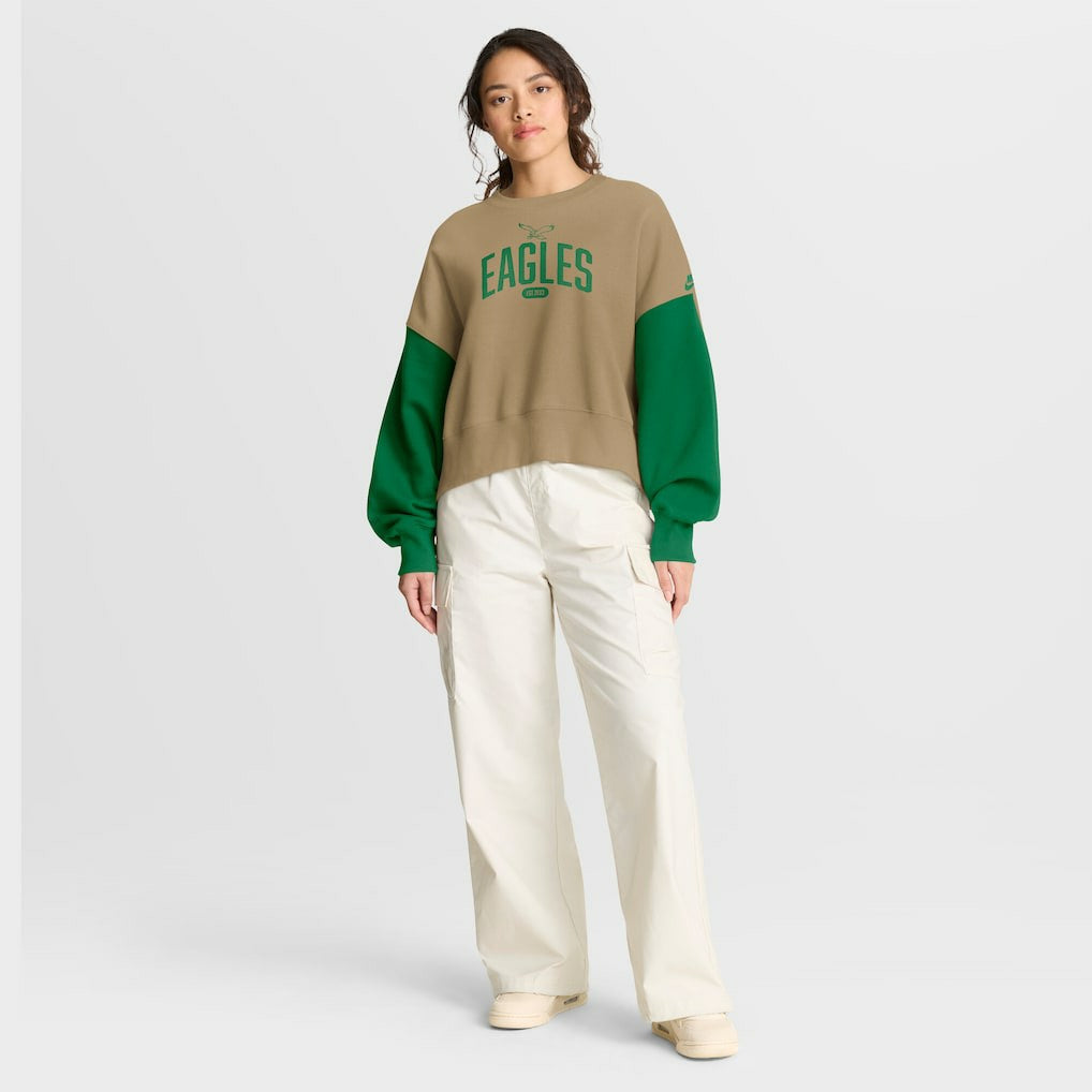 Philadelphia Eagles Women's Oversized Rewind Pullover Sweatshirt | NFL Near me