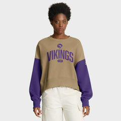 Minnesota Vikings Women's Oversized Rewind Pullover Sweatshirt | NFL Online