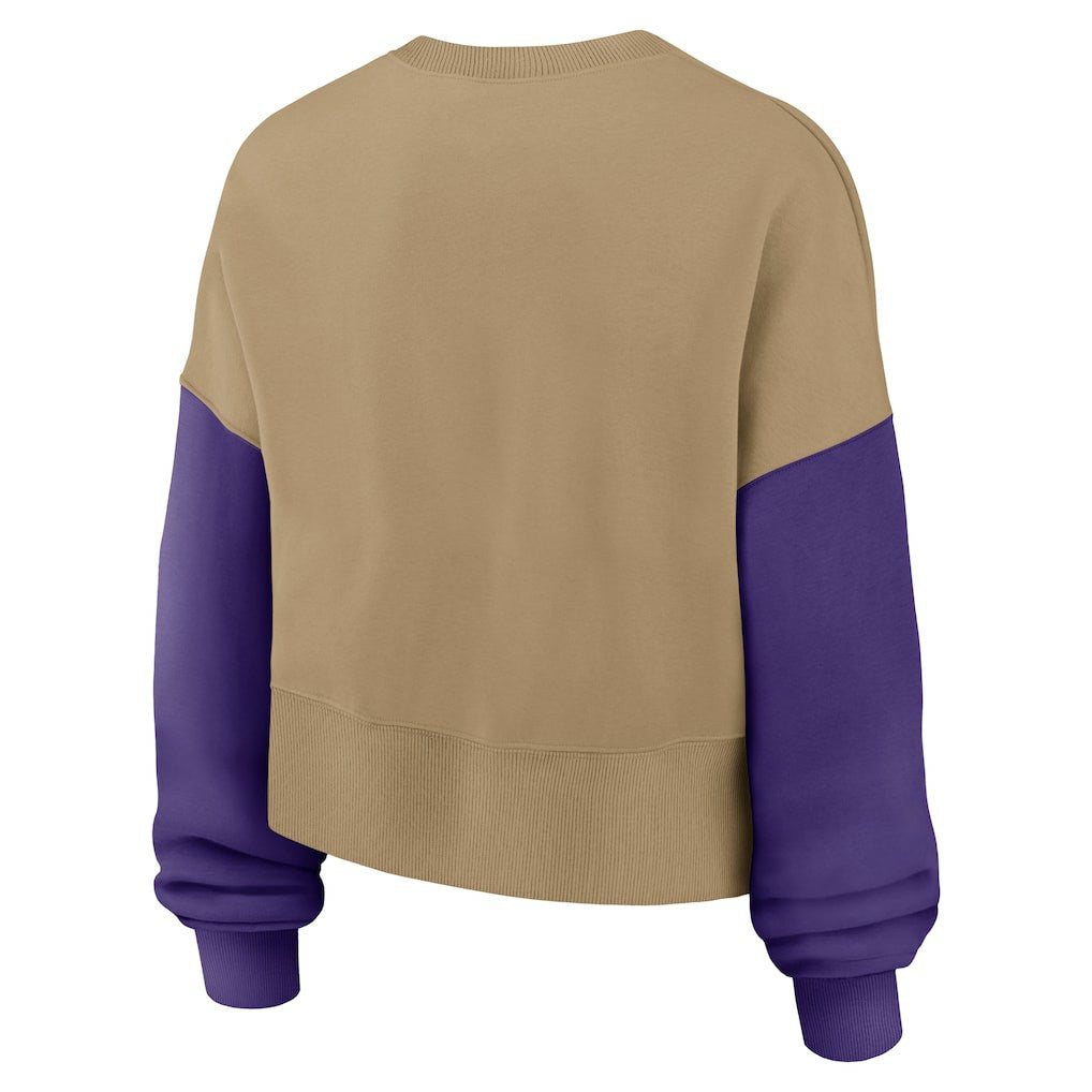 Minnesota Vikings Women's Oversized Rewind Pullover Sweatshirt | NFL Online