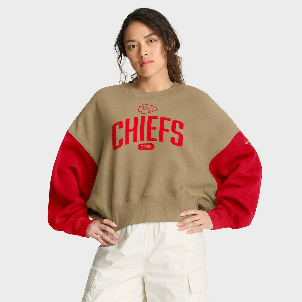 Kansas City Chiefs Women's Oversized Rewind Pullover Sweatshirt | NFL Near me