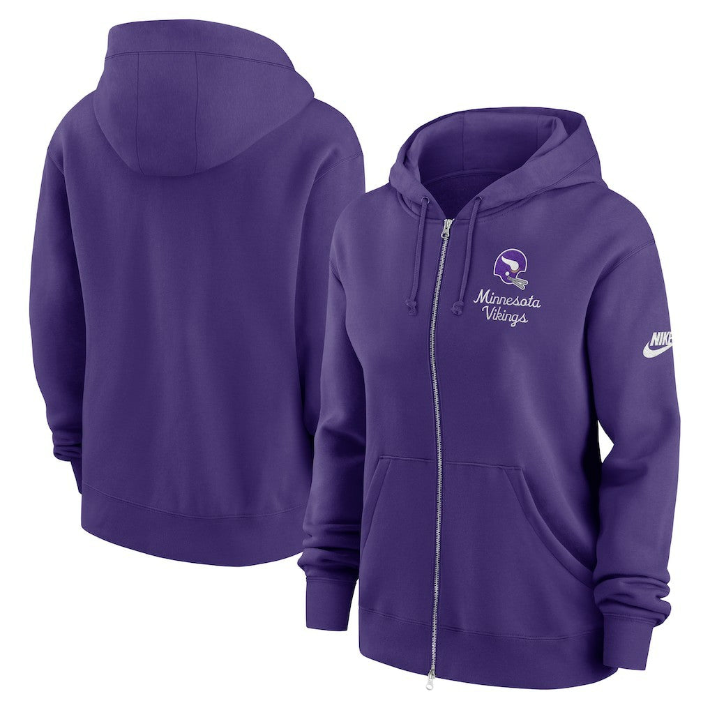 Minnesota Vikings Women's Phoenix Rewind Full-Zip Hoodie | NFL Outlet
