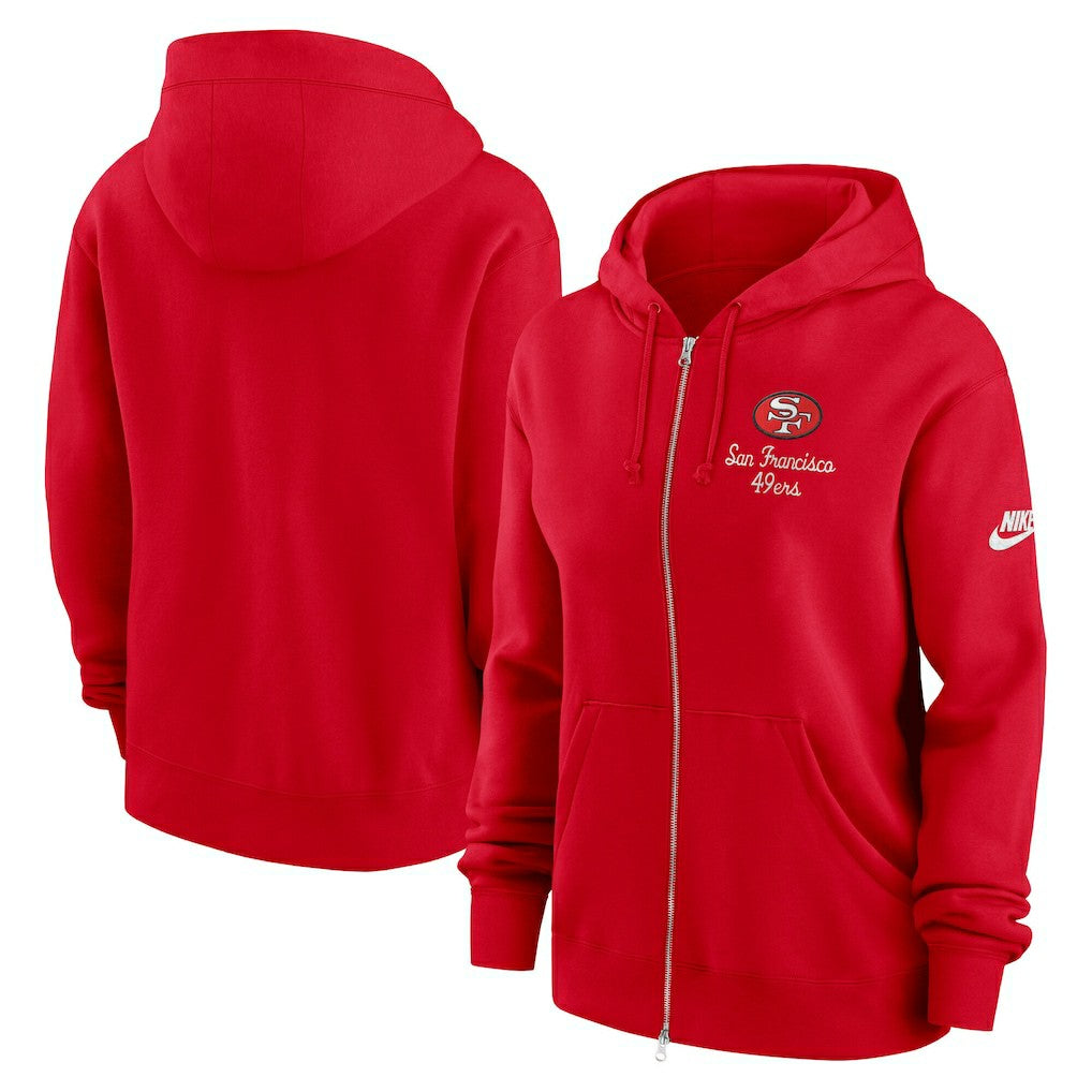 San Francisco 49ers Women's Phoenix Rewind Full-Zip Hoodie | NFL Outlet