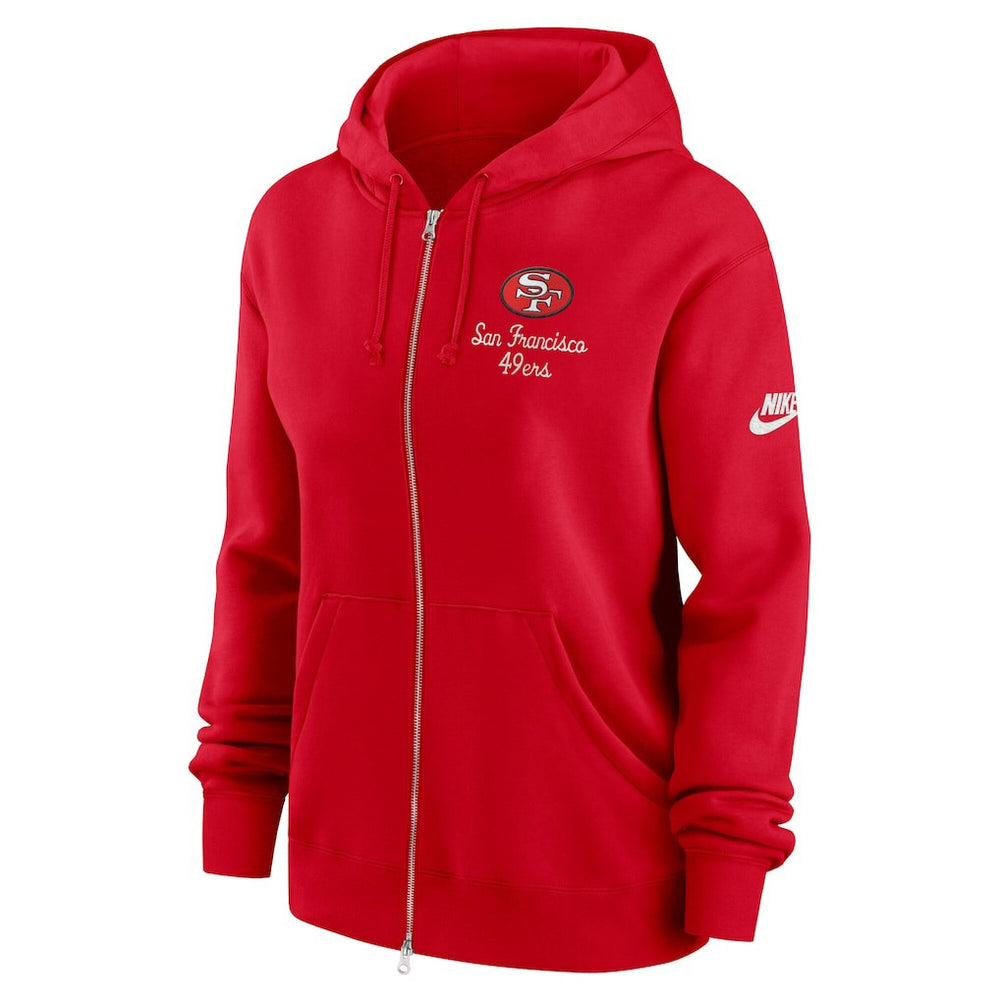 San Francisco 49ers Women's Phoenix Rewind Full-Zip Hoodie | NFL Outlet