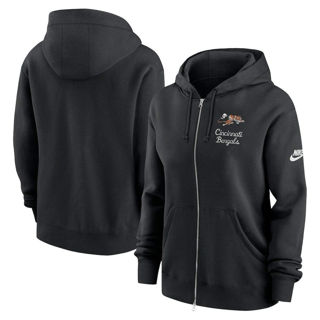 Cincinnati Bengals Women's Phoenix Rewind Full-Zip Hoodie | NFL Discount