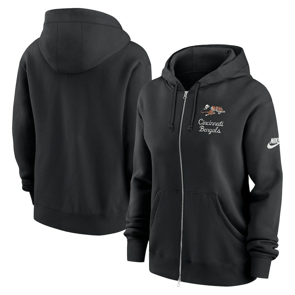 Cincinnati Bengals Women's Phoenix Rewind Full-Zip Hoodie | NFL Discount