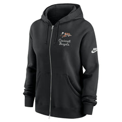 Cincinnati Bengals Women's Phoenix Rewind Full-Zip Hoodie | NFL Discount