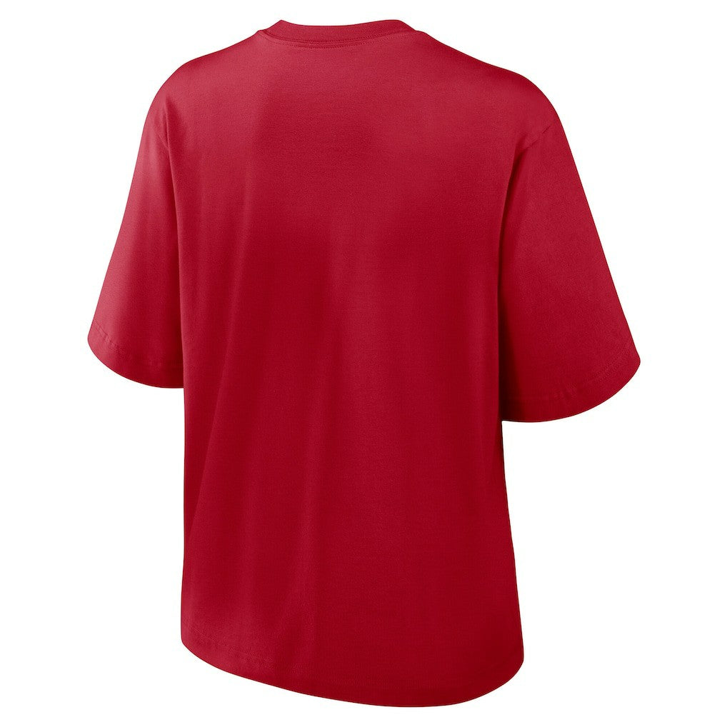 San Francisco 49ers Women's Essential Script Relaxed Boxy T-Shirt | NFL Online