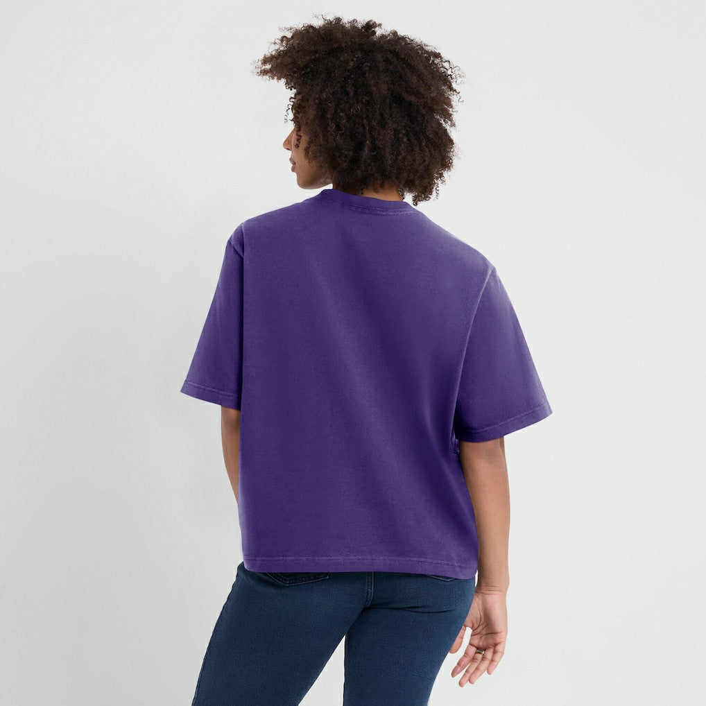 Minnesota Vikings Women's Essential Script Relaxed Boxy T-Shirt | NFL Discount