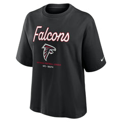 Atlanta Falcons Women's Essential Script Relaxed Boxy T-Shirt | NFL US