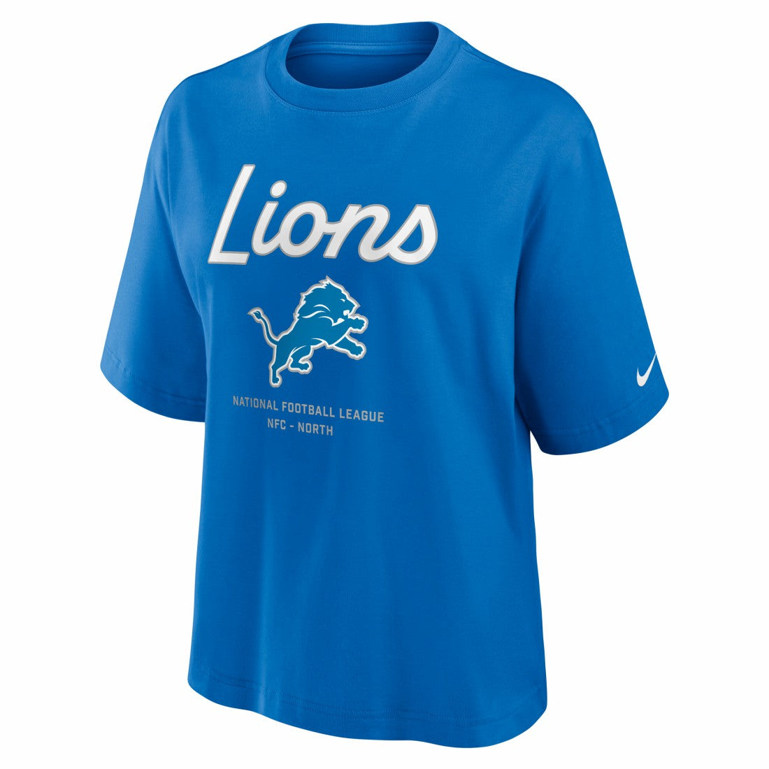 Detroit Lions Women's Essential Script Relaxed Boxy T-Shirt | NFL Online