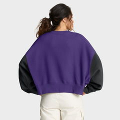 Minnesota Vikings Women's Oversized Color-Block Pullover Sweatshirt | NFL Near me