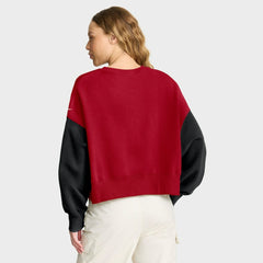 San Francisco 49ers Women's Oversized Color-Block Pullover Sweatshirt | NFL US