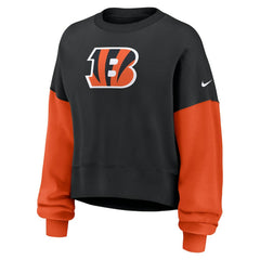 Cincinnati Bengals Women's Oversized Color-Block Pullover Sweatshirt | NFL On sale