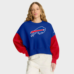 Buffalo Bills Women's Oversized Color-Block Pullover Sweatshirt | NFL US