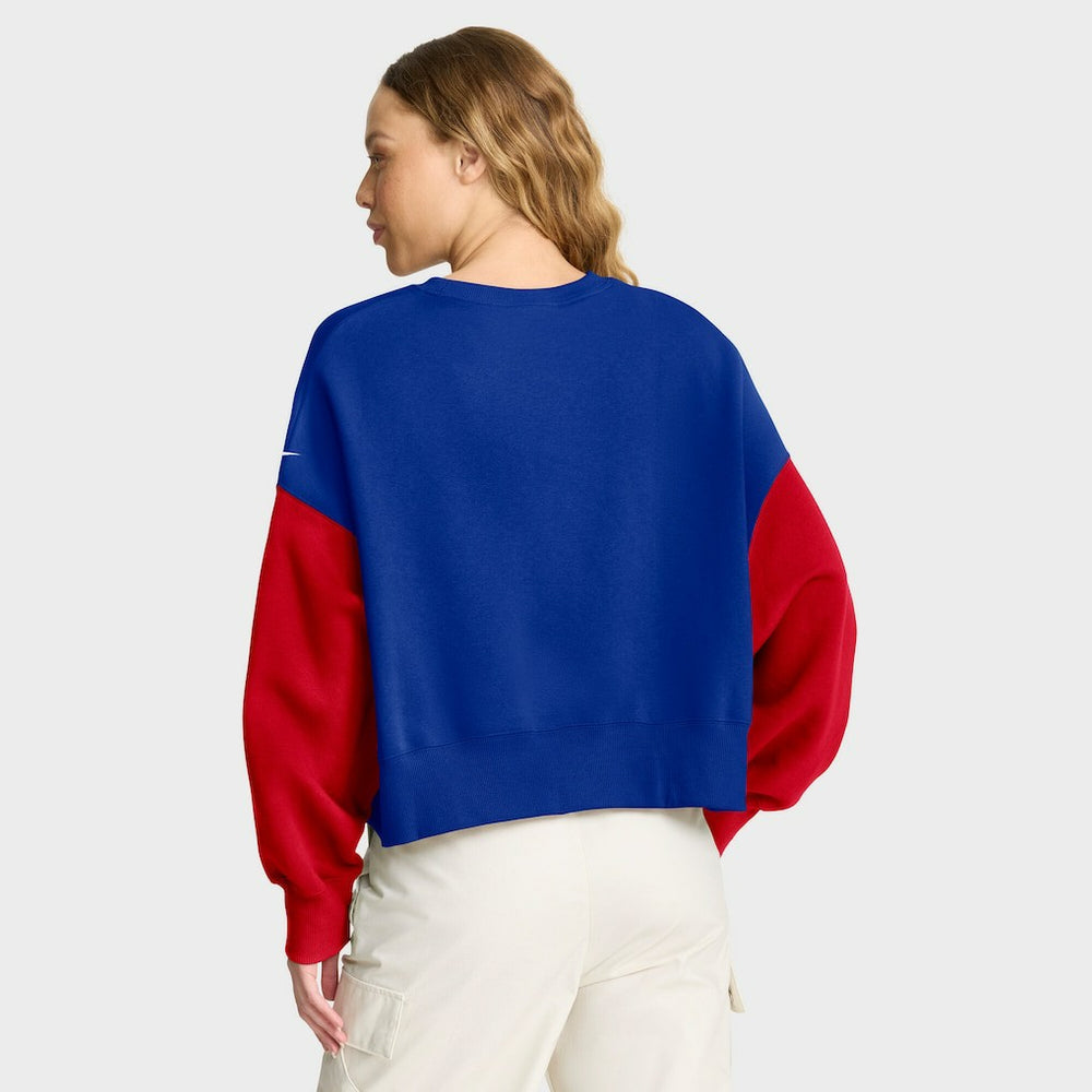 Buffalo Bills Women's Oversized Color-Block Pullover Sweatshirt | NFL US