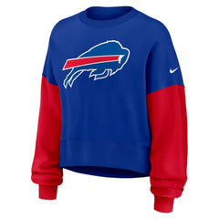Buffalo Bills Women's Oversized Color-Block Pullover Sweatshirt | NFL US