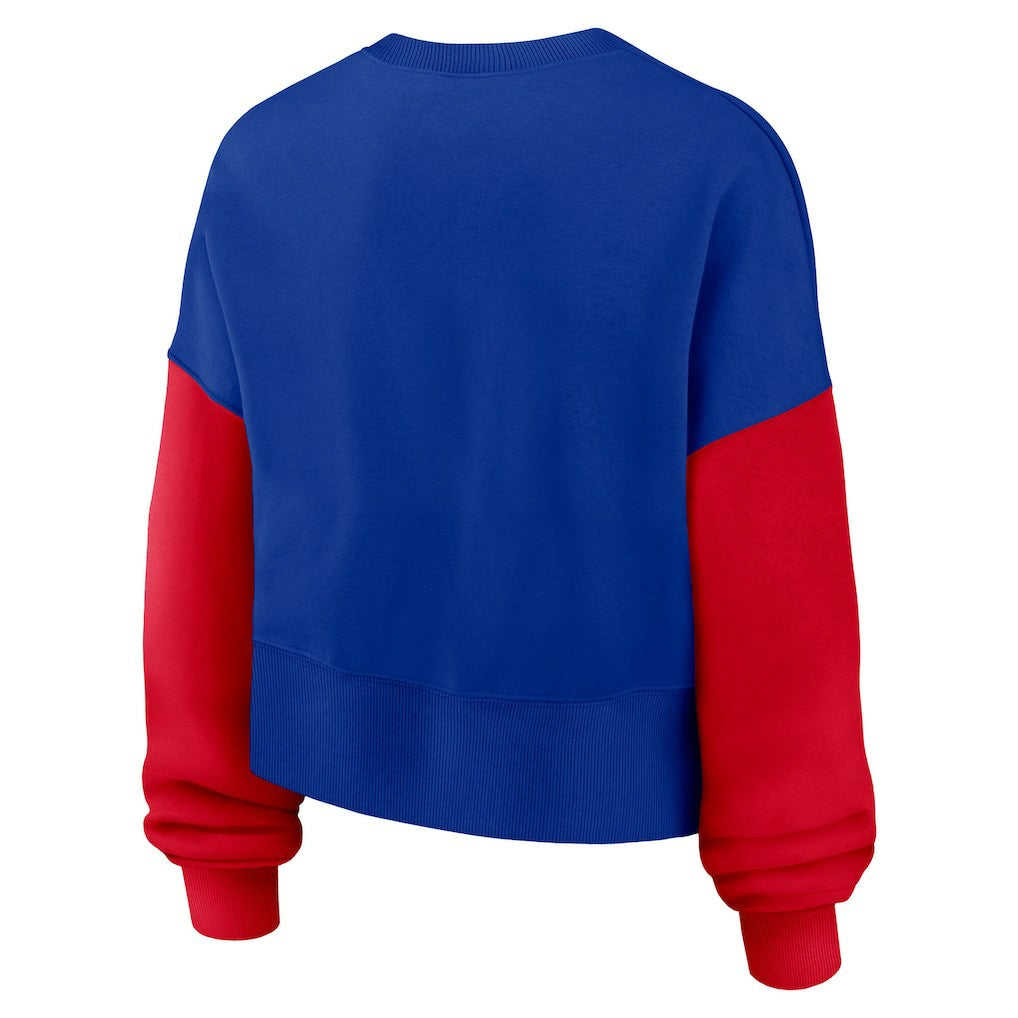 Buffalo Bills Women's Oversized Color-Block Pullover Sweatshirt | NFL US