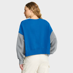 Detroit Lions Women's Oversized Color-Block Pullover Sweatshirt | NFL Discount