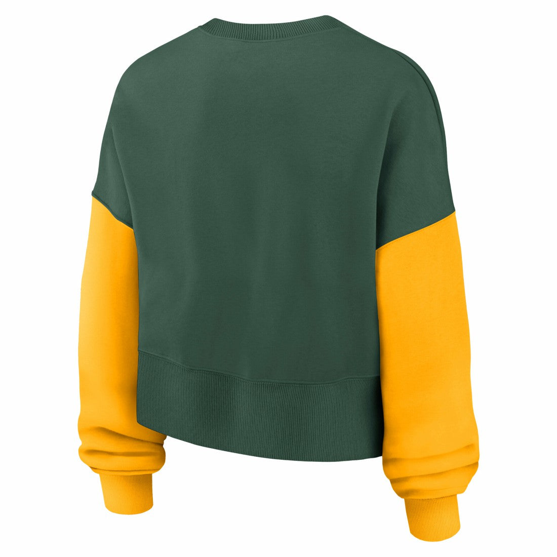 Green Bay Packers Women's Oversized Color-Block Pullover Sweatshirt | NFL Sale