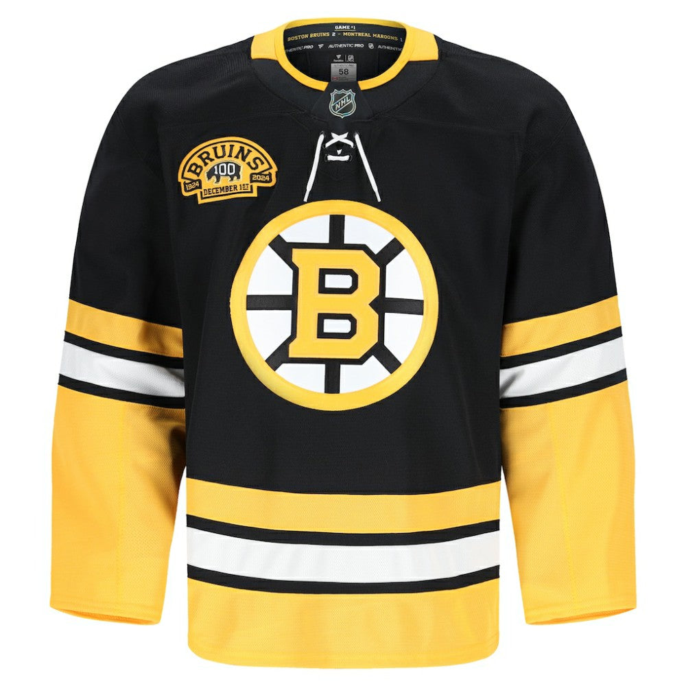 Boston Bruins Fanatics 100th Anniversary Authentic Pro Jersey -  NHL Jerseys