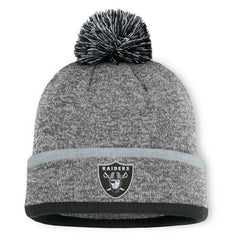 Las Vegas Raiders Motion Cuffed Knit Hat with Pom | NFL Online
