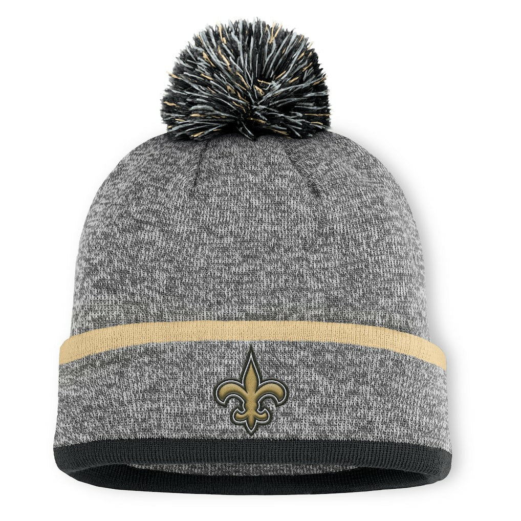 New Orleans Saints Motion Cuffed Knit Hat with Pom | NFL On sale