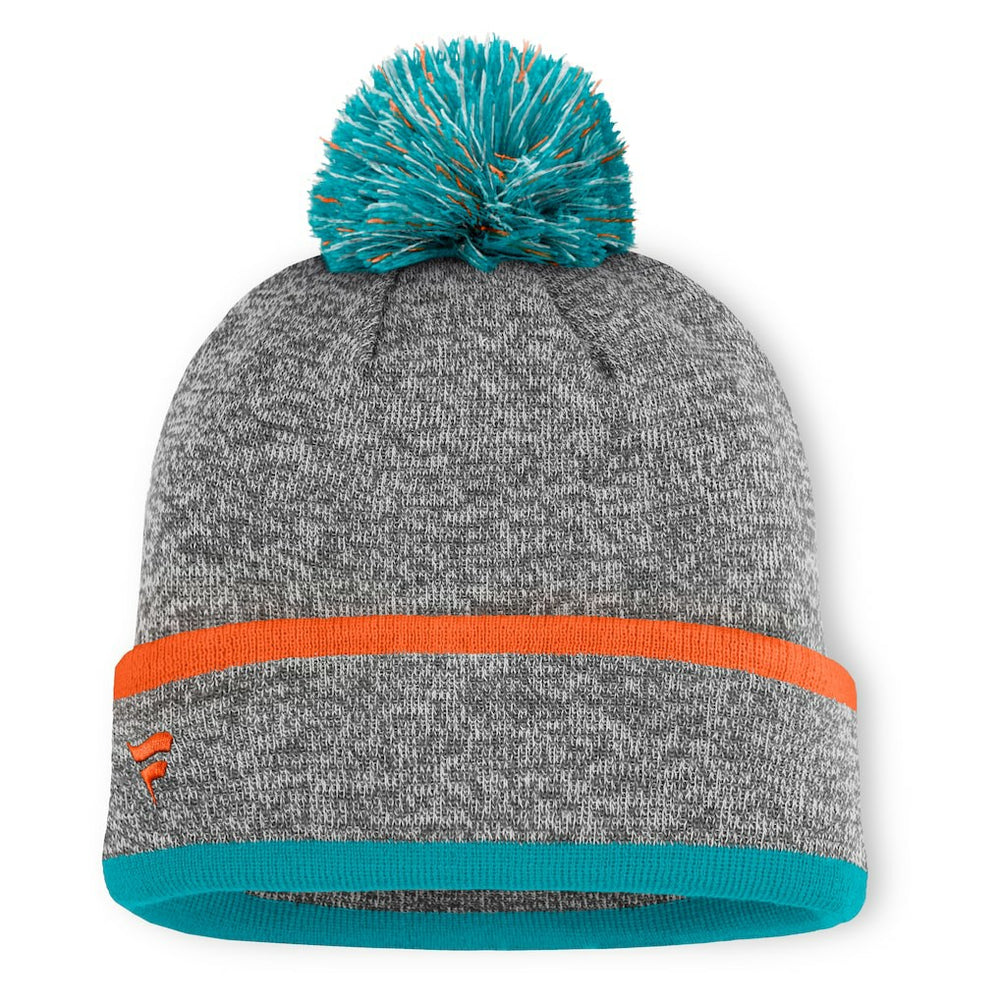 Miami Dolphins Motion Cuffed Knit Hat with Pom | NFL US