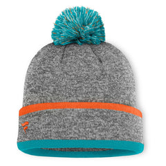 Miami Dolphins Motion Cuffed Knit Hat with Pom | NFL US