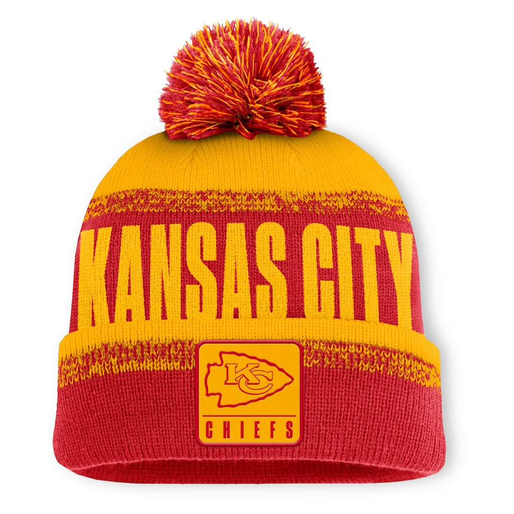 Kansas City Chiefs Play Action Cuffed Knit Hat with Pom | NFL Near me