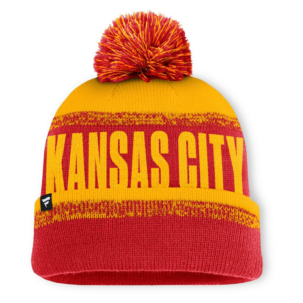 Kansas City Chiefs Play Action Cuffed Knit Hat with Pom | NFL Near me