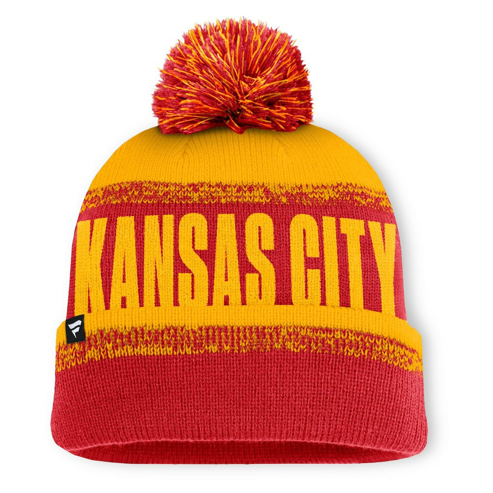 Kansas City Chiefs Play Action Cuffed Knit Hat with Pom | NFL Near me