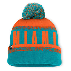 Miami Dolphins Play Action Cuffed Knit Hat with Pom | NFL Hot
