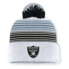Las Vegas Raiders Ghost Cuffed Knit Hat with Pom | NFL New
